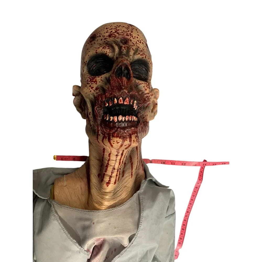 Creepy Zombie Prop Halloween Horror Scary‎ Latex Mask Spooky Grim Reaper